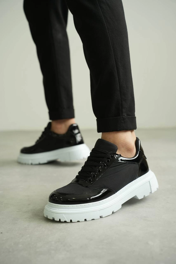 KB-X201 Kuback Siyah Rugan Paraşüt Günlük Erkek Ayakkabı - Image 1