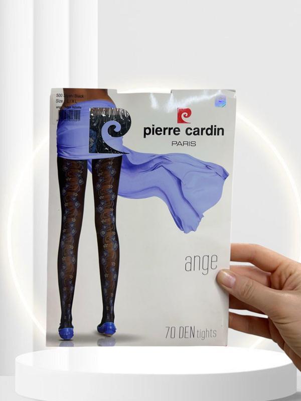 PC Paris Ange 70 Den Siyah Mavi Çiçek Nakışlı Şık Külotlu Çorap - Image 1