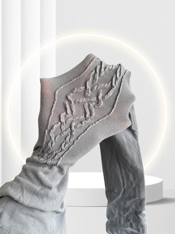 Penti Flame 220 Den Önü Geometrik Desenli Bambu Katkılı Triko Külotlu Çorap - Image 1