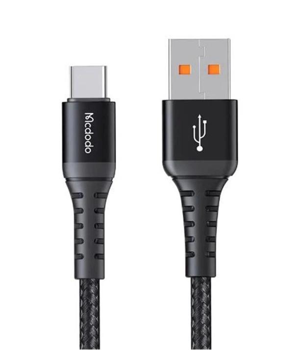 MCDODO CA-2271 USB-A TO Type-C Q.C 4.0 Hızlı Data-Şarj Kablosu 1M - Siyah - Image 1