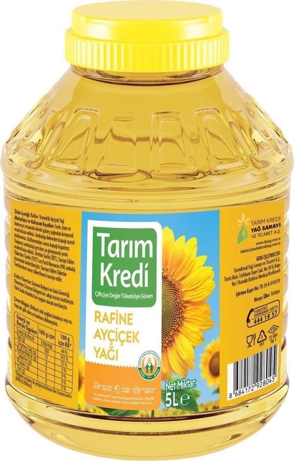 Tarım Kredi Birlik Ayçiçek Yağı-Geniş Ağızlı Pet 5 L - Image 1
