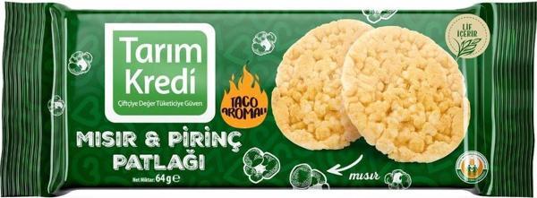 Tarım Kredi Birlik Taco Aromalı Mısır Ve Pirinç Patlağı 64 G - Image 1