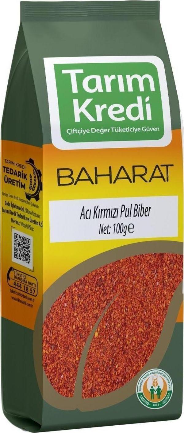 Tarım Kredi Birlik Kırmızı Acı Pul Biber 100 G - Image 1