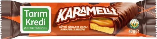 Türkiye Tarım Kredi Kooperatifleri Sütlü Çikolata Kaplı Karamelli Bisküvi 40 G - Image 1
