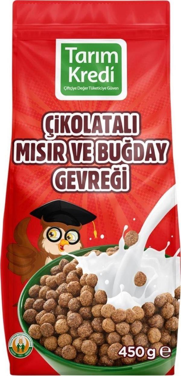 Tarım Kredi Birlik Çikolatalı Mısır Ve Buğday Gevreği 450 G - Image 1