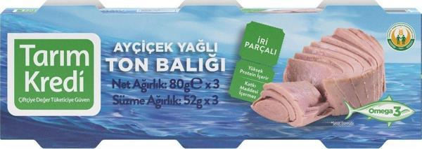 Tarım Kredi Birlik Ton Balığı 3 X 80 G - Image 1