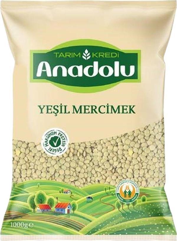 Tarım Kredi Birlik Anadolu Yeşil Mercimek 1 Kg - Image 1
