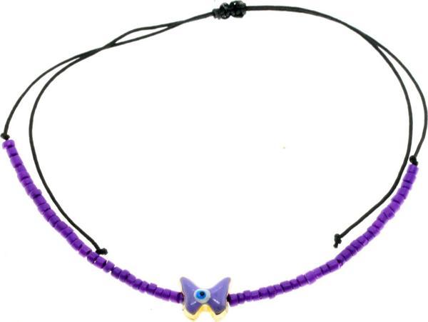 X-lady Accessories Altın Renk Mor Mineli Kelebek Model Miyuki Bileklik - 2957 - Image 1
