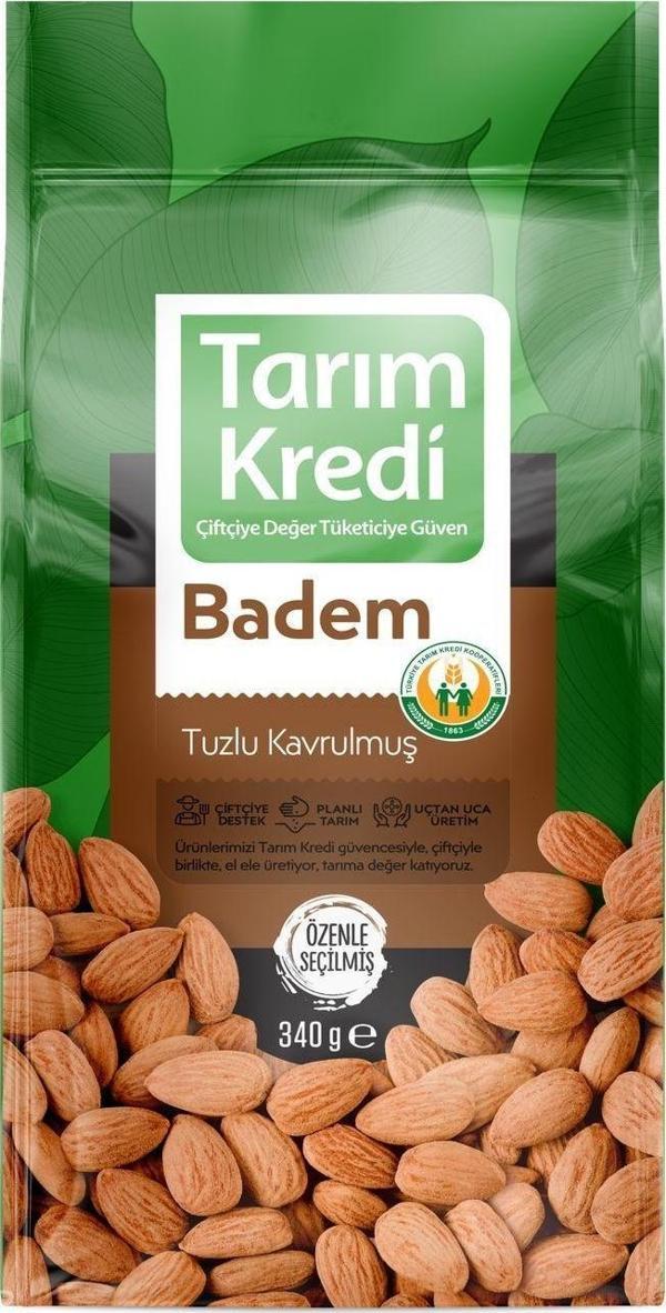 Tarım Kredi Birlik Paketli Kavrulmuş İç Badem Naturel 340G - Image 1