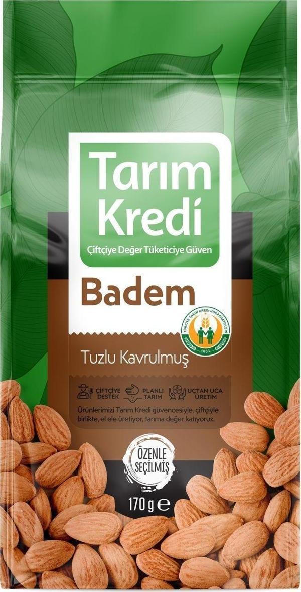 Tarım Kredi Birlik Paketli Kavrulmuş İç Badem Naturel 170G - Image 1