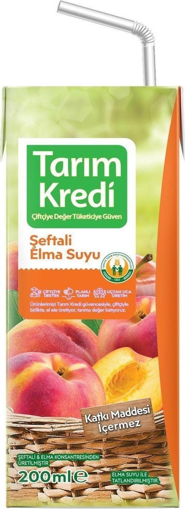 Tarım Kredi Birlik %100 Şeftali Elma Suyu 200 Ml - Image 1