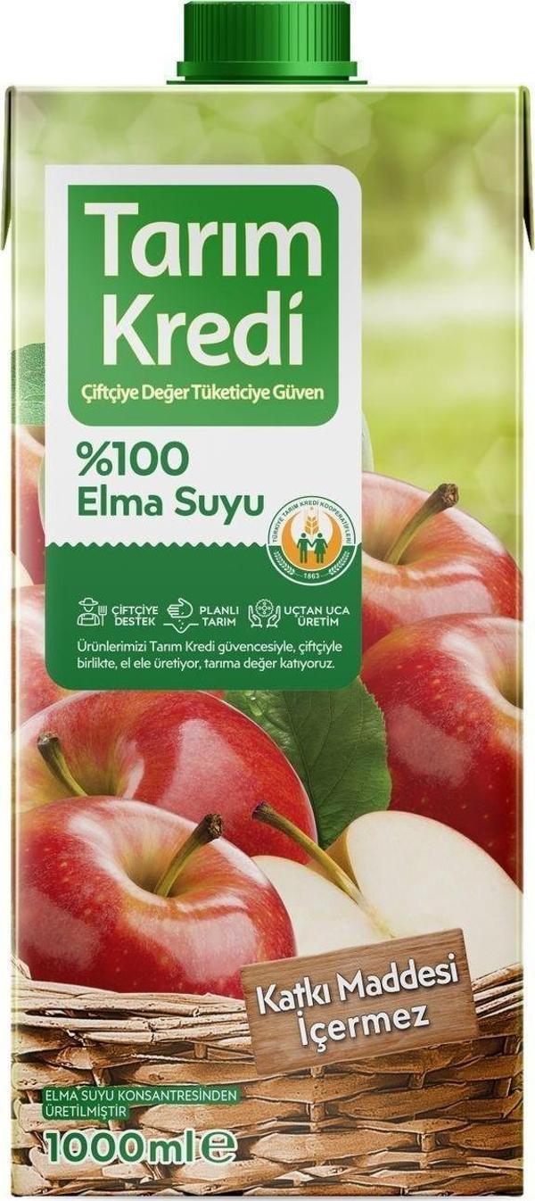 Tarım Kredi Birlik %100 Elma Suyu 1 L - Image 1