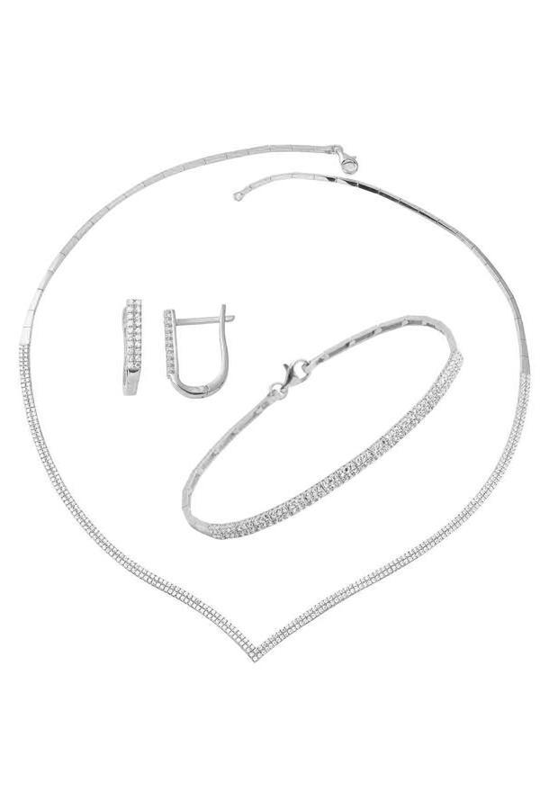 Çavuş Suyolu Beyaz Altın Takı Seti - Image 1