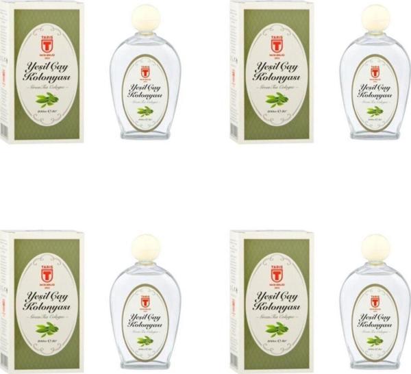 Tariş Yeşilçay Kolonyası 200 Ml Cam X 4 Adet Premium Seri - Image 1