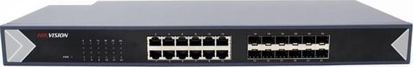 Hikvision DS-3E0524TF 24 Portlu 12 Port Rj45 12 Port Fiber Yönetilemez L2 Gigabit Switch  - Image 1