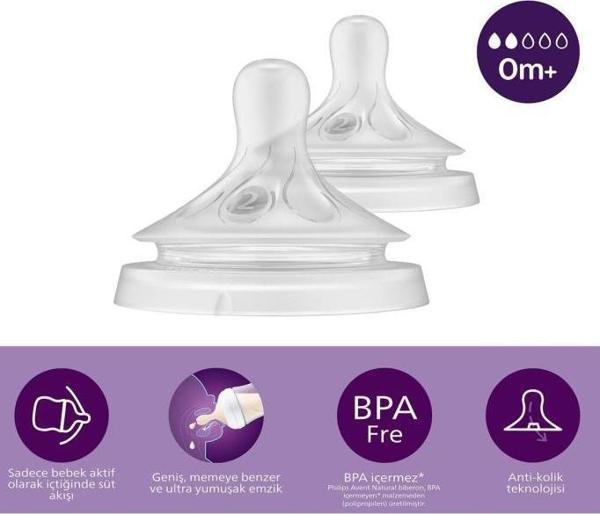 Philips Avent Natural Response Biberon Emziği 2 Numara - Image 1