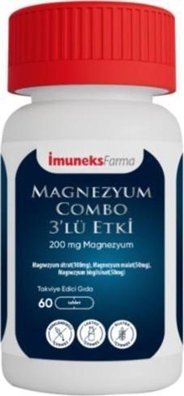 Imuneks Farma Magnezyum Combo 3'lü Etki 60 Tablet - Image 1