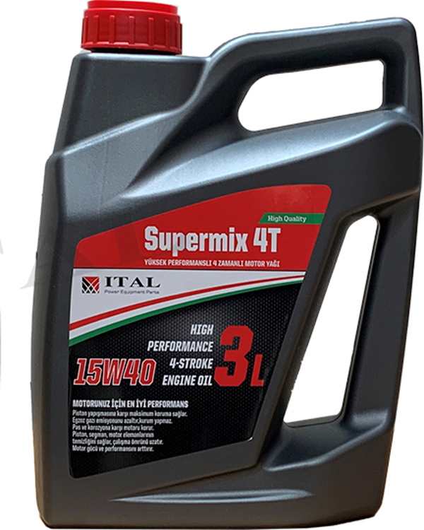 İtal Motor Yağı Süpermix 4 Zamanlı 3 Litre (15/40) - Image 1