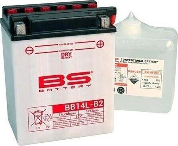 Bs Bb14al-A2 Dry 1986-2006 Kawasaki VN 750 Vulcan Uyumlu Akü - Image 1