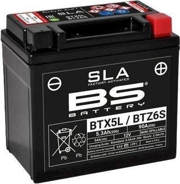 Bs Btx5l/Btz6S Sla 2008-2016 KTM 250 EXC-F Uyumlu Akü Jel Akü - Image 1