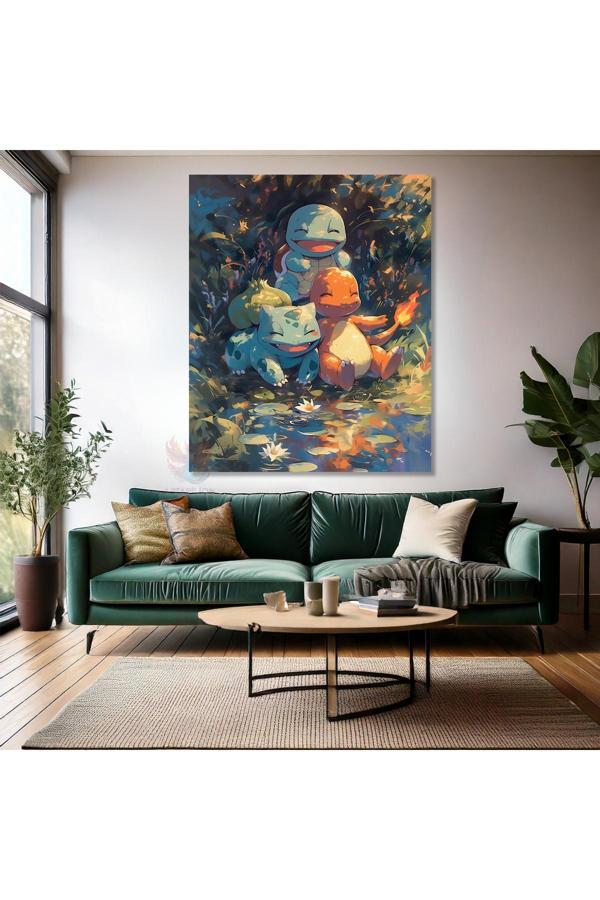 Kanvas Dikey Duvar Tablosu Kanvas Anime Tablosu Ev Ofis Salon Modern Duvar Tablosu - Image 1