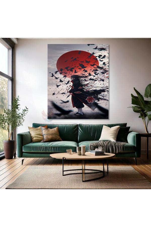 Kanvas Dikey Duvar Tablosu Kanvas İtachi1 Anime Tablosu Ev Ofis Salon Modern Duvar Tablosu - Image 1