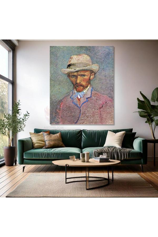 Van Gogh Kanvas Tablo Dijital Baskı Kanvas Duvar Tablosu Self Portrait Empresyonizm Tablo - Image 1