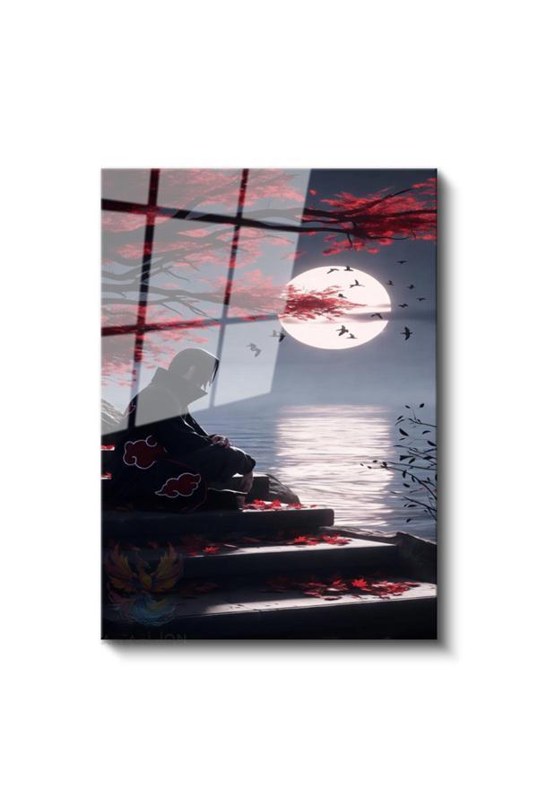 Cam Dikey Duvar Tablosu Cam İtachi Naruto Anime Tablosu Ev Ofis Salon Modern Duvar Tablosu - Image 1
