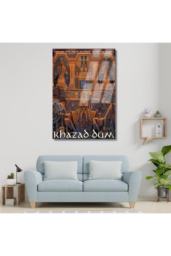 Yüzüklerin Efendisi Cam Khazad-dum Dijital Baskı Kırılmaz Cam Tablo LOTR Cam Tablo - Image 1