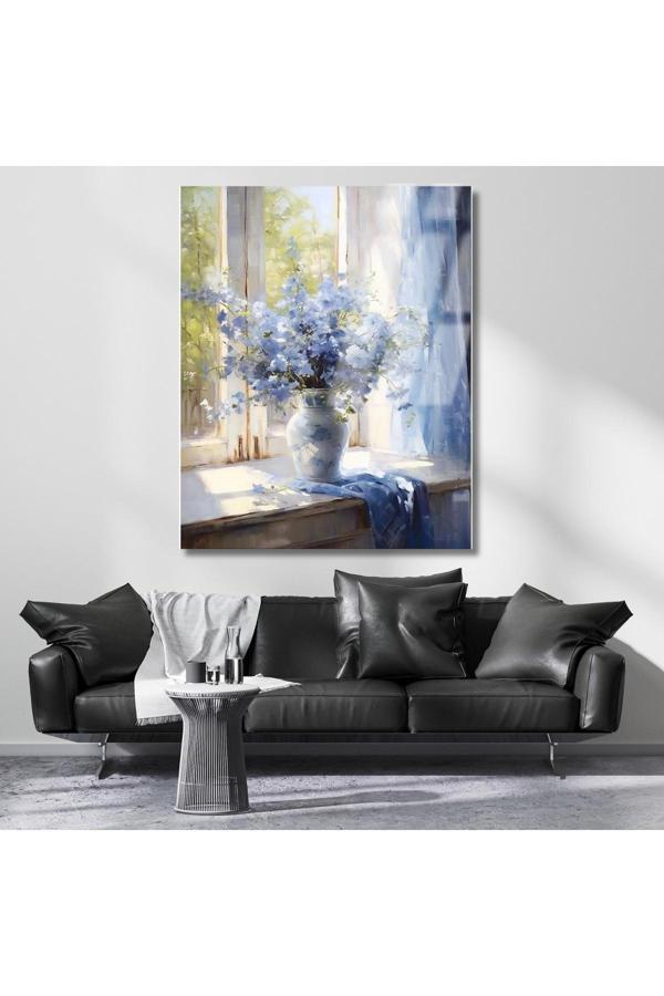 Kırılmaz Cam Tablo Çiçek Temalı Tablo Klasik Tablo Modeli Ev Dekorasyon - Image 1