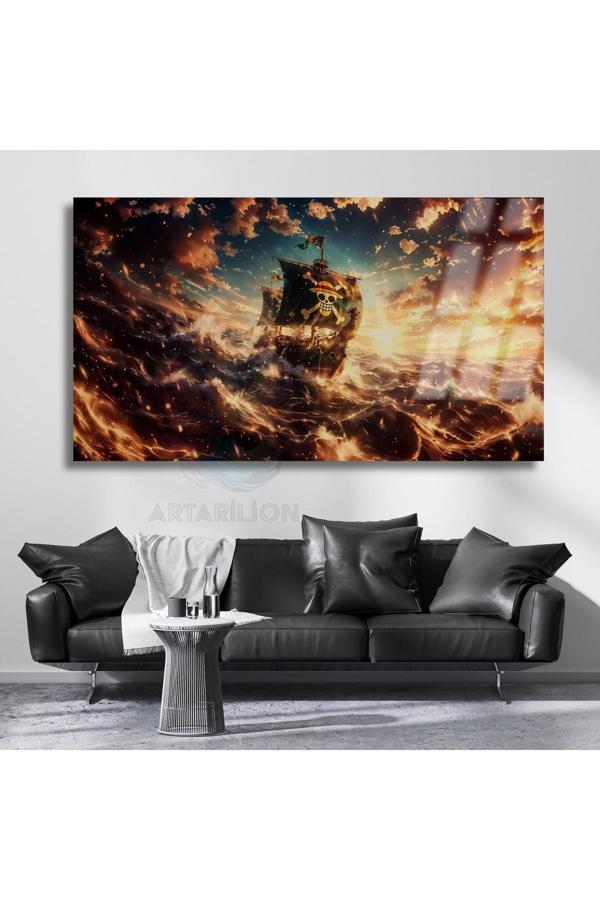 Cam Tablo One Piece Gemi Cam Hd Dijital Baskı Tablo Salon Dizi Film Tablosu - Image 1