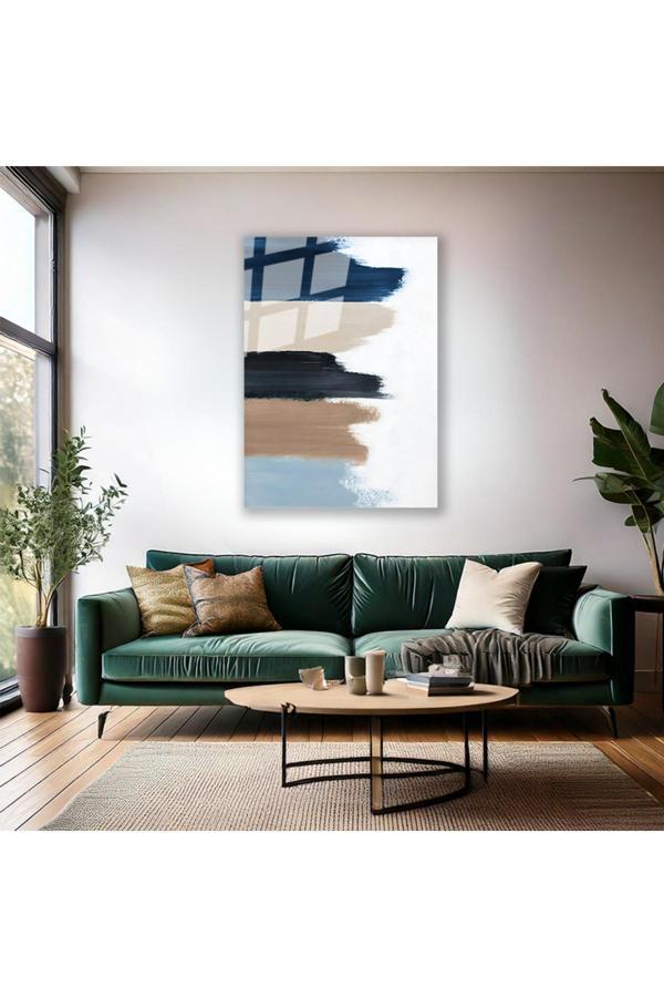 Cam Duvar Tablosu Renk Paleti Cam Baskı Tablo Yeni Ev Hediyesi Modern Tasarım Salon Tablosu - Image 1