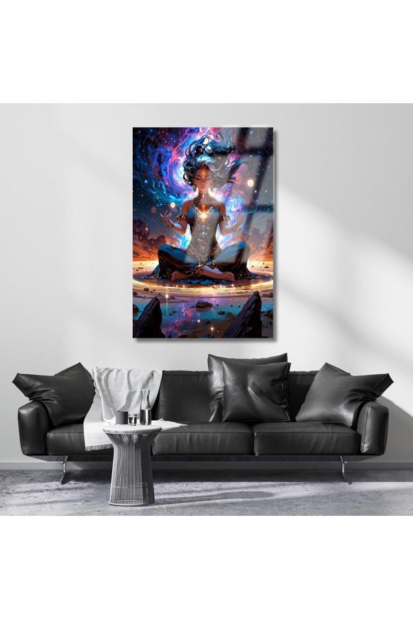 Kırılmaz Cam Tablo Astral Evren Temalı Dijital Baskı Kırılmaz Cam Modeli Ev Dekoru - Image 1