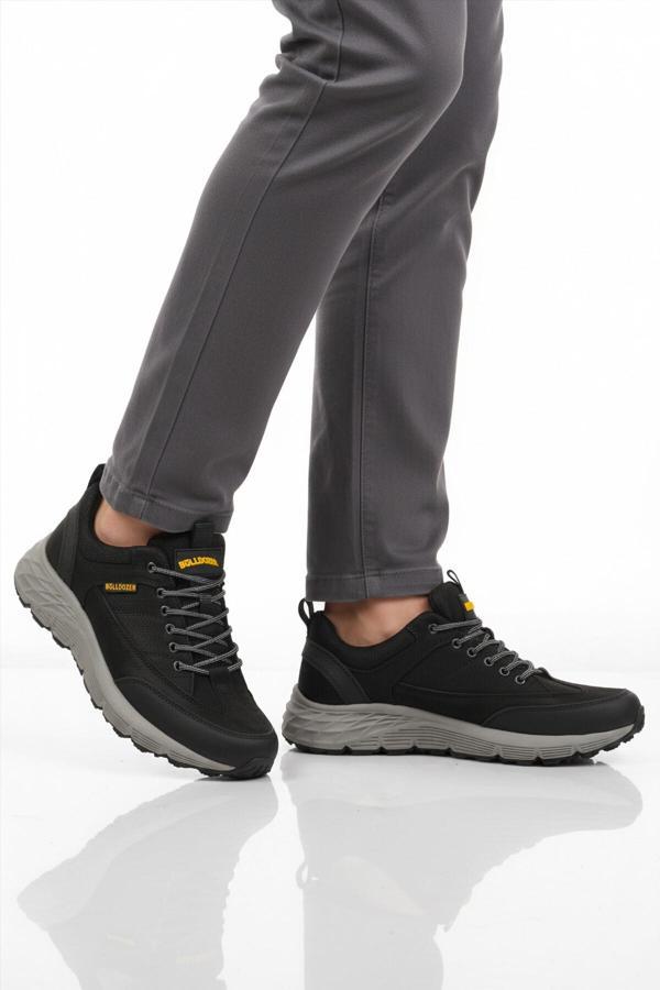 Siyah Nubuk Hakiki Deri Erkek Outdoor Ayakkabı 250069 M - Image 1