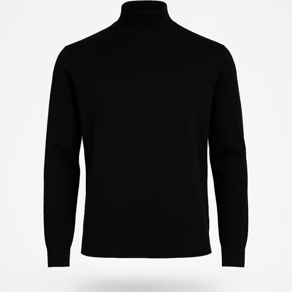 Slim Fit Polo Yarım Balıkçı Uzun Kol Erkek Triko - 7425 - Image 1