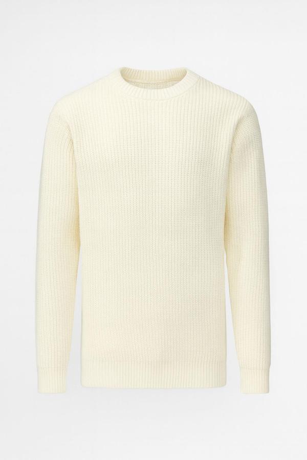 Huffa Slim Fit Bisiklet Yaka Uzun Kol Erkek Triko - 7429 - Image 1