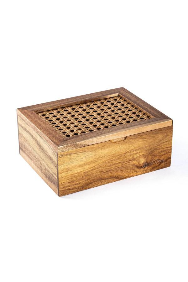 Tantitoni Bambu Flower Havlu Peçete Standı (8695835421698) - Image 1