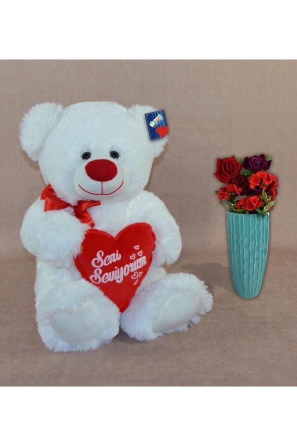 60 cm Seni Seviyorum Kalp Tutan Ayıcık  - Image 1
