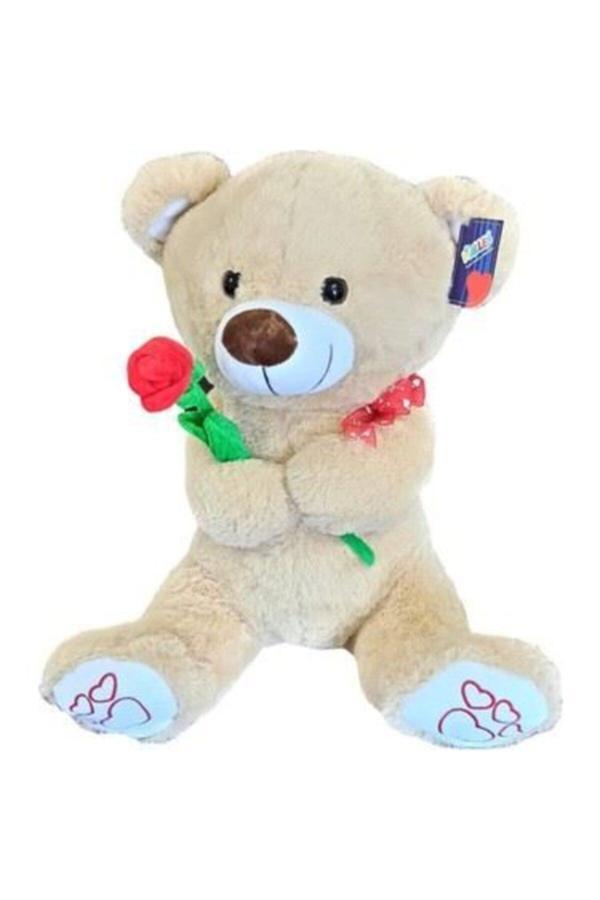 Peluş Gül Tutan Ayı 45 Cm - Image 1