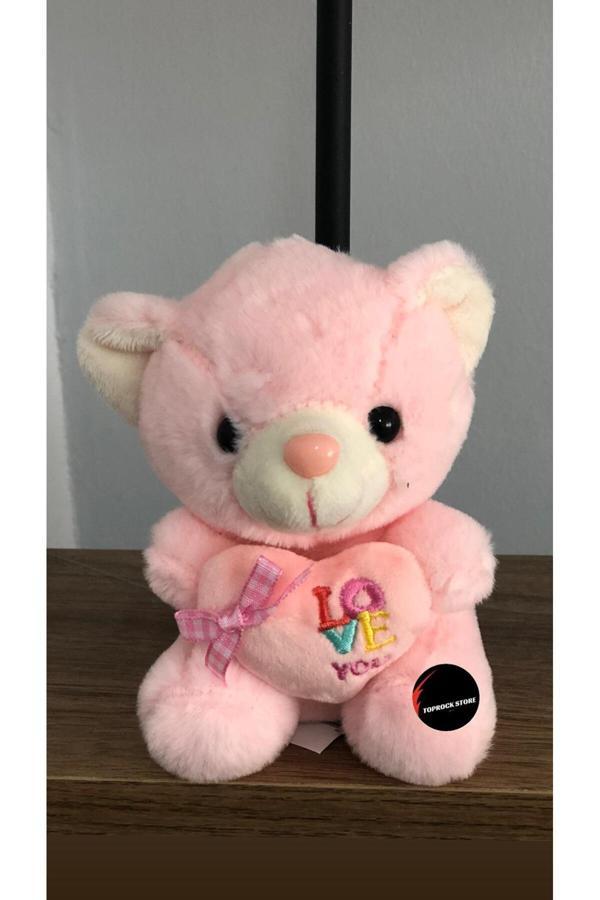 Sevimli Kalp Tutan Love Yazan Ayıcık Anahtarlık Hediyelik Uyku Arkadaşı 15 Cm - Image 1