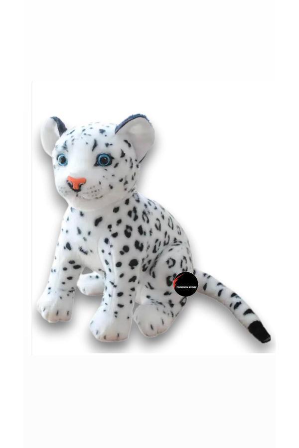 Sevimli Kaplan Leopar Peluş Oyuncak 30 Cm Hediyelik Uyku Arkadaşı - Image 1