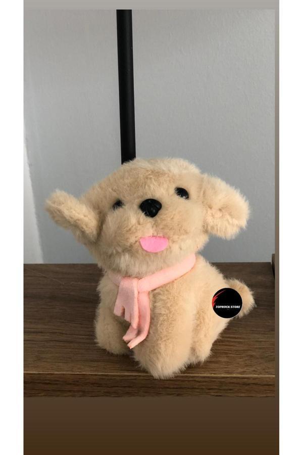 Sevimli Dil Çıkaran Köpek Peluş Oyuncak Anahtarlık Hediyelik Uyku Arkadaşı 15 Cm - Image 1