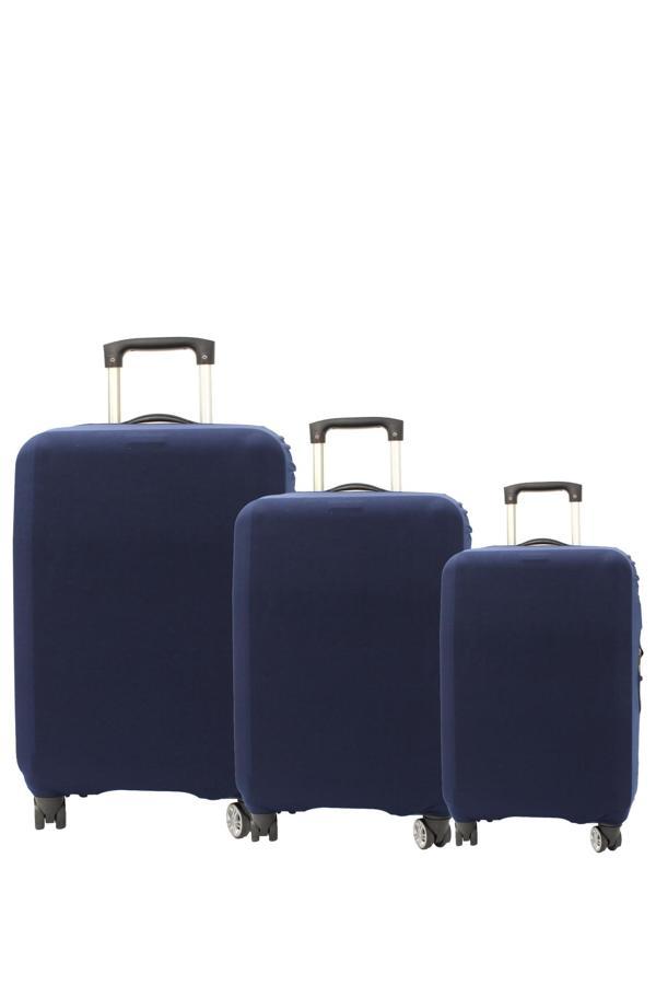 My Lacivert VALİZ KILIFI / BAVUL KORUYUCU ÖRTÜSÜ Büyük, Orta, Kabin Boy Set - Image 1