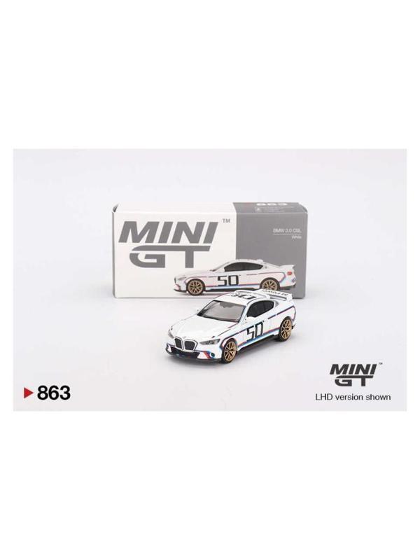 Mini GT 1/64 Bmw 3.0 Csl White 863 - Image 1