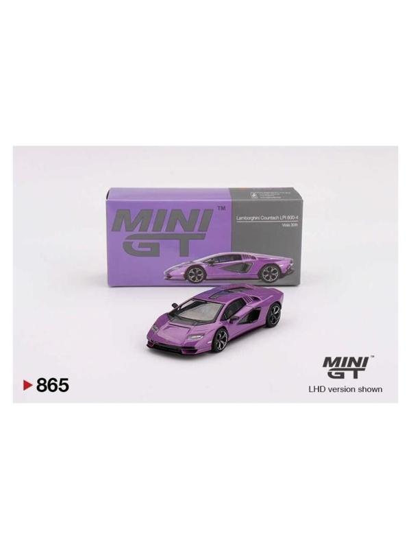 Mini GT 1/64 Lamborghini Countach LPI 800-4 Viola 30TH 865 - Image 1