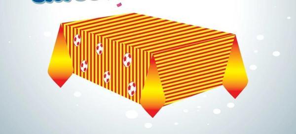 Sarı Kırmızı Taraftar Masa Örtüsü - Image 1