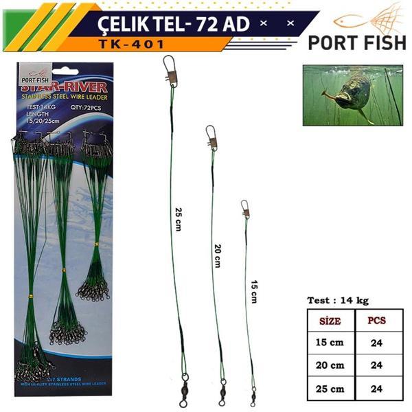 Portfish Çelik Tel Kartela 72 Li - Image 1