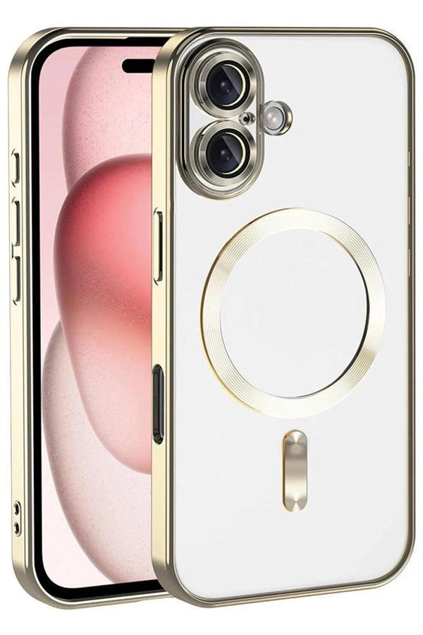 Apple iPhone 17 Kross Magneticsafe Kapak - Gold-(5796) - Image 1
