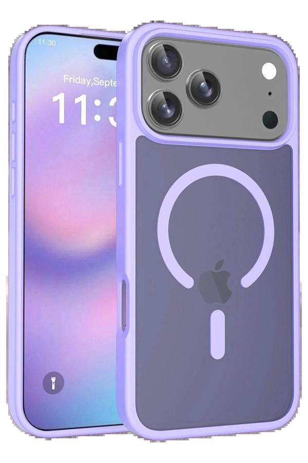 Apple iPhone 17 Pro Jota Magsafe Kapak - Lila-(5796) - Image 1