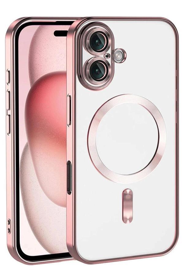 Apple iPhone 17 Kross Magneticsafe Kapak - Rose-(5796) - Image 1